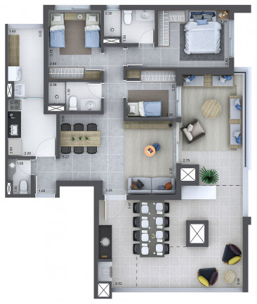 Imagem Cobertura com 2 Quartos à Venda, 103 m² em Barra Funda - São Paulo