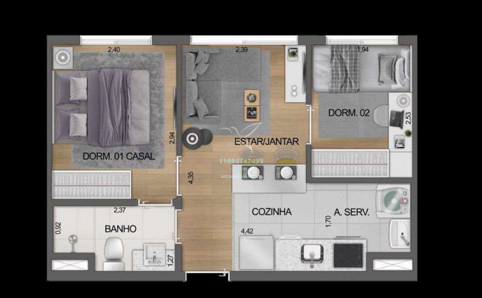 Imagem Apartamento com 2 Quartos à Venda, 33 m² em Moema - São Paulo Imagem Apartamento com 2 Quartos à Venda, 33 m² em Moema - São Paulo