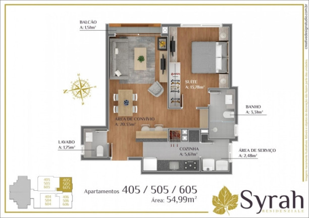 Imagem Cobertura com 1 Quarto à Venda, 54 m² em Lagos Do Bosque - Gramado Imagem Cobertura com 1 Quarto à Venda, 54 m² em Lagos Do Bosque - Gramado