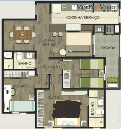 Imagem Cobertura com 3 Quartos à Venda, 154 m² em Vila Izabel - Curitiba