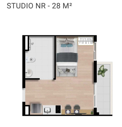 Apartamento com 1 Quarto à Venda, 28 m² em Liberdade - São Paulo