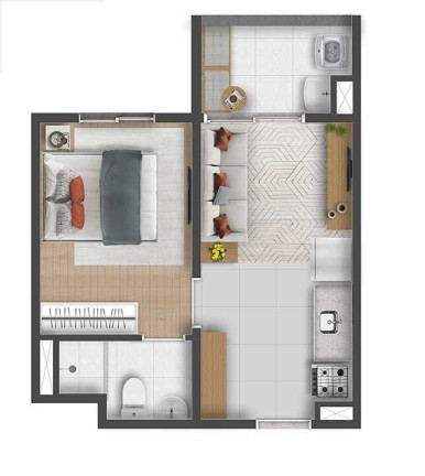 Imagem Apartamento com 1 Quarto à Venda, 25 m² em Santa Cecília - São Paulo Imagem Apartamento com 1 Quarto à Venda, 25 m² em Santa Cecília - São Paulo