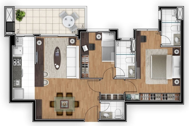 Imagem Apartamento com 3 Quartos à Venda, 98 m² em Ahú - Curitiba