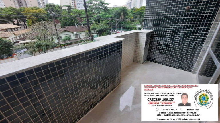 Imagem Apartamento com 3 Quartos à Venda, 134 m² em José Menino - Santos
