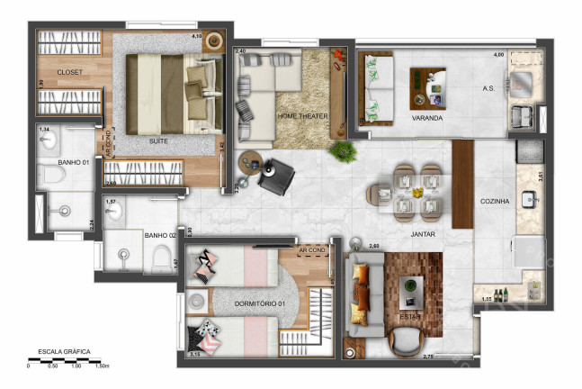 Imagem Apartamento com 2 Quartos à Venda, 65 m² em Parque Industrial - São José Dos Campos Imagem Apartamento com 2 Quartos à Venda, 65 m² em Parque Industrial - São José Dos Campos