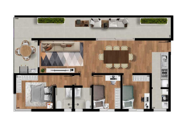 Imagem Cobertura com 2 Quartos à Venda, 85 m² em Capão Raso - Curitiba