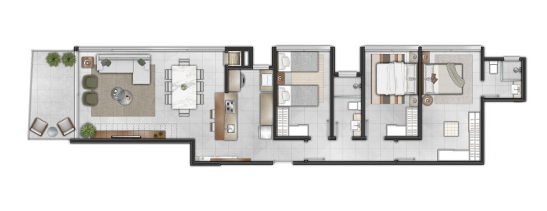 Imagem Apartamento com 3 Quartos à Venda, 122 m² em Centro - Torres Imagem Apartamento com 3 Quartos à Venda, 122 m² em Centro - Torres