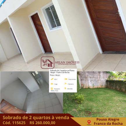 Imagem Casa com 2 Quartos à Venda, 62 m² em Pouso Alegre - Franco Da Rocha