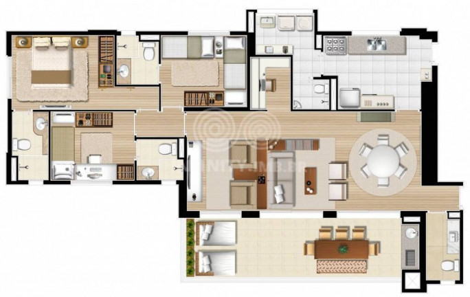 Imagem Apartamento com 3 Quartos à Venda, 124 m² em Bosque Da Saúde - São Paulo