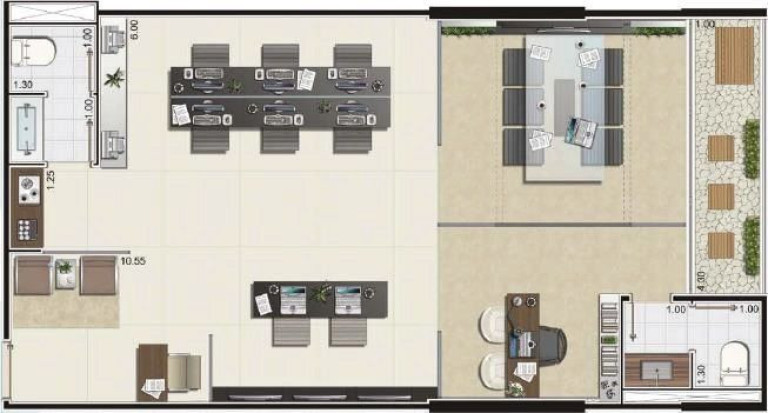Imagem Sala Comercial à Venda, 73 m² em Bethaville I - Barueri Imagem Sala Comercial à Venda, 73 m² em Bethaville I - Barueri