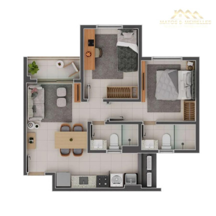 Imagem Apartamento com 3 Quartos à Venda, 59 m² em Mondubim - Fortaleza Imagem Apartamento com 3 Quartos à Venda, 59 m² em Mondubim - Fortaleza