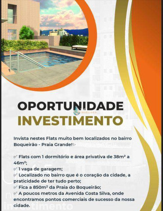 Imagem Apartamento com 1 Quarto à Venda, 38 m² em Boqueirão - Praia Grande Imagem Apartamento com 1 Quarto à Venda, 38 m² em Boqueirão - Praia Grande