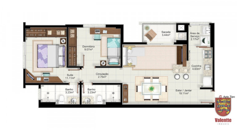 Imagem Apartamento com 2 Quartos à Venda, 138 m² em Capoeiras - Florianópolis