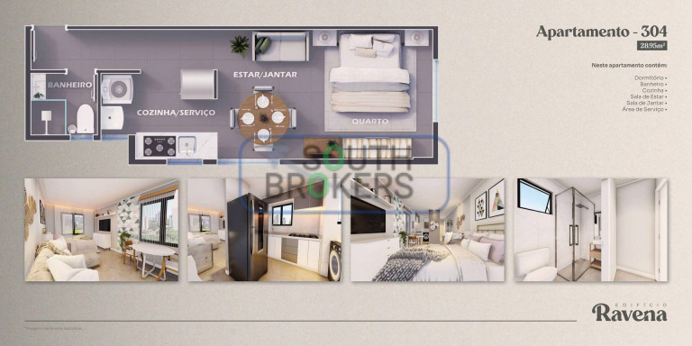 Imagem Apartamento com 2 Quartos à Venda, 27 m² em Hauer - Curitiba