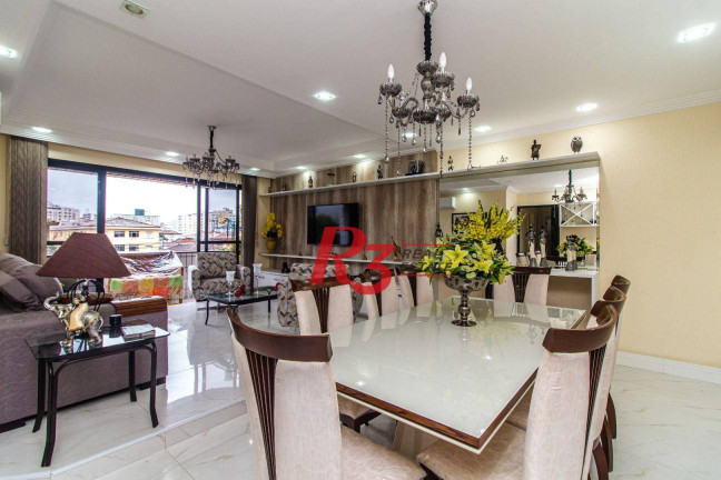 Imagem Apartamento com 3 Quartos à Venda, 121 m² em Campo Grande - Santos
