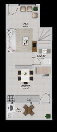 Imagem Casa com 2 Quartos à Venda, 55 m² em Boqueirao - Praia Grande