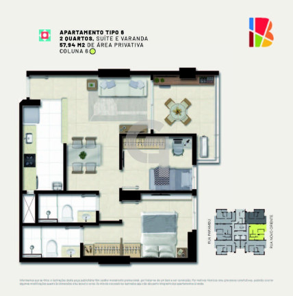 Imagem Apartamento com 2 Quartos à Venda, 57 m² em Luiz Anselmo - Salvador Imagem Apartamento com 2 Quartos à Venda, 57 m² em Luiz Anselmo - Salvador
