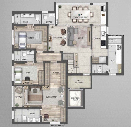 Imagem Apartamento com 1 Quarto à Venda, 53 m² em Perdizes - São Paulo Imagem Apartamento com 1 Quarto à Venda, 53 m² em Perdizes - São Paulo