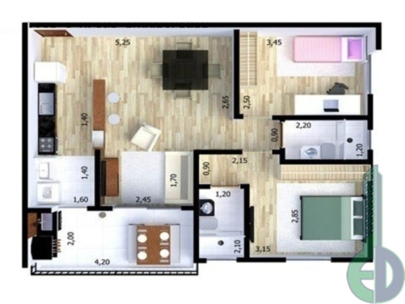 Imagem Apartamento com 2 Quartos à Venda, 67 m² em Vila Bocaina - Mauá Imagem Apartamento com 2 Quartos à Venda, 67 m² em Vila Bocaina - Mauá