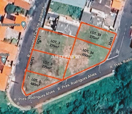 Terreno à Venda, 1.955 m² em Jardim Dermínio - Franca