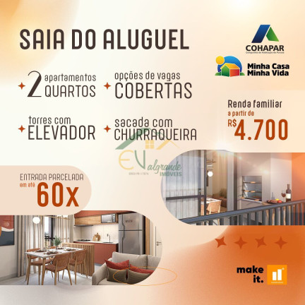 Imagem Apartamento com 2 Quartos à Venda, 44 m² em Atuba - Pinhais Imagem Apartamento com 2 Quartos à Venda, 44 m² em Atuba - Pinhais