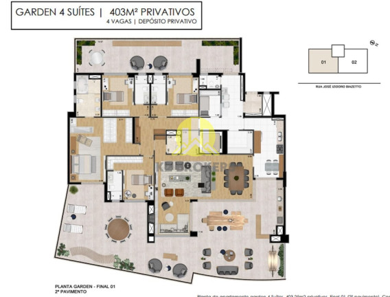 Imagem Apartamento com 4 Quartos à Venda, 403 m² em Mossunguê - Curitiba Imagem Apartamento com 4 Quartos à Venda, 403 m² em Mossunguê - Curitiba