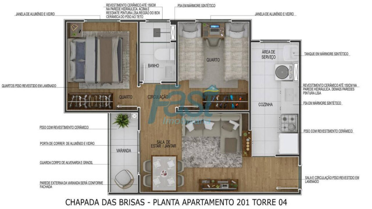 Imagem Apartamento com 2 Quartos à Venda, 42 m² em Ribeirão Do Lipa - Cuiabá