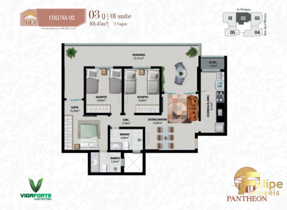 Imagem Imóvel com 3 Quartos à Venda, 101 m² em Praia Do Morro - Guarapari