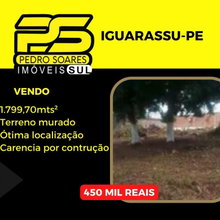 Terreno à Venda, 1.799 m² em Triunfo - Igarassu