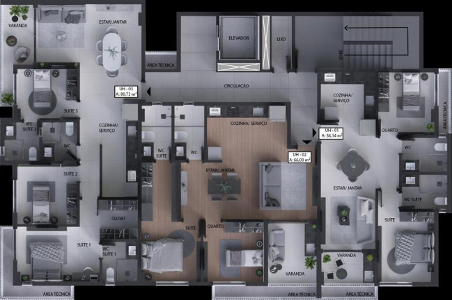 Imagem Apartamento com 3 Quartos à Venda, 81 m² em Aeroclube - João Pessoa Imagem Apartamento com 3 Quartos à Venda, 81 m² em Aeroclube - João Pessoa