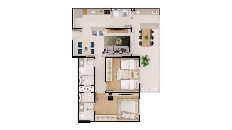 Imagem Apartamento com 2 Quartos à Venda, 86 m² em Caiçara - Praia Grande Imagem Apartamento com 2 Quartos à Venda, 86 m² em Caiçara - Praia Grande