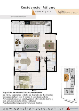 Imagem Apartamento com 2 Quartos à Venda, 61 m² em Jardim Praia Grande - Mongaguá