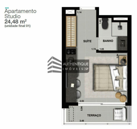 Imagem Apartamento com 1 Quarto à Venda, 38 m² em Consolação - São Paulo Imagem Apartamento com 1 Quarto à Venda, 38 m² em Consolação - São Paulo