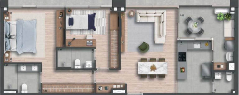 Imagem Cobertura com 3 Quartos à Venda, 209 m² em Itaim Bibi - São Paulo