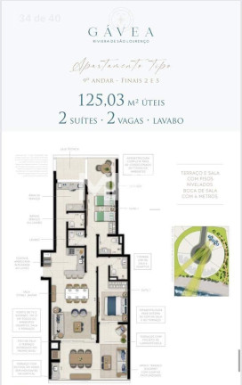 Imagem Imóvel com 2 Quartos à Venda, 125 m² em Riviera - Bertioga