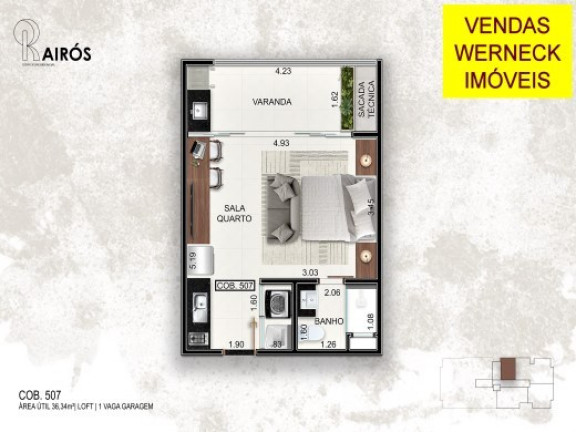 Imóvel com 2 Quartos à Venda, 70 m² em Centro - Ubatuba