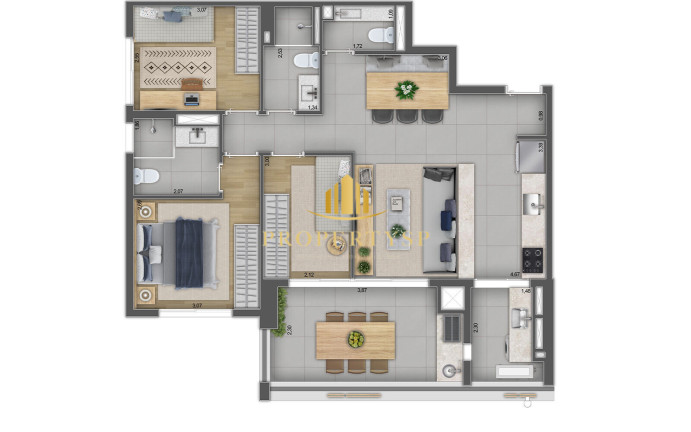 Apartamento com 3 Quartos à Venda, 85 m² em Pinheiros - São Paulo