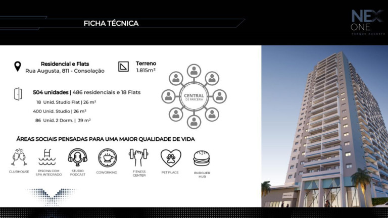 Imóvel à Venda, 26 m² em Consolação - São Paulo