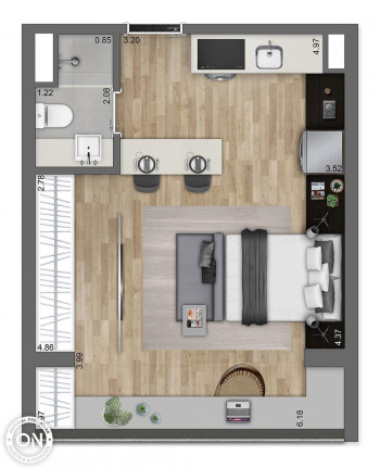 Imagem Studio com 1 Quarto à Venda, 27 m² em Jardim Paulista - São Paulo