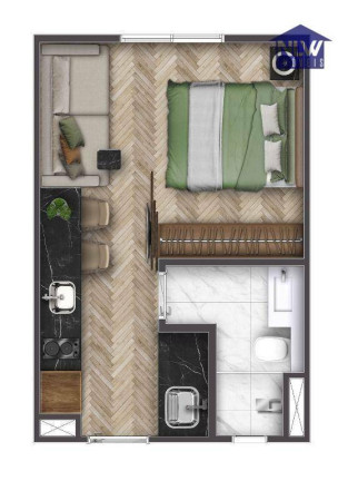 Apartamento com 1 Quarto à Venda, 24 m² em Vila Olímpia - São Paulo