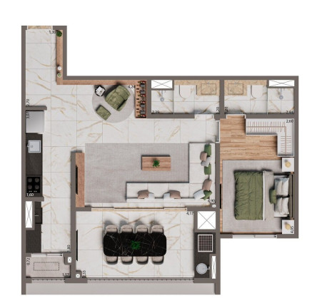 Imagem Apartamento com 2 Quartos à Venda, 67 m² em Santo Amaro - São Paulo
