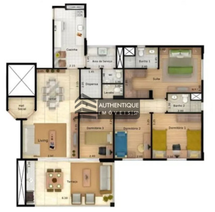 Imagem Apartamento com 3 Quartos à Venda, 104 m² em Vila Guarani (z Sul) - São Paulo