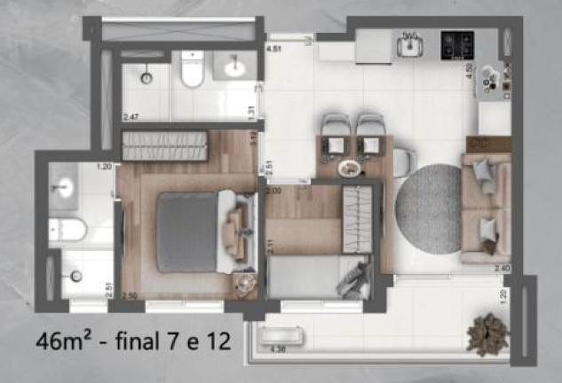 Imagem Apartamento com 2 Quartos à Venda, 45 m² em Santo Amaro - São Paulo Imagem Apartamento com 2 Quartos à Venda, 45 m² em Santo Amaro - São Paulo