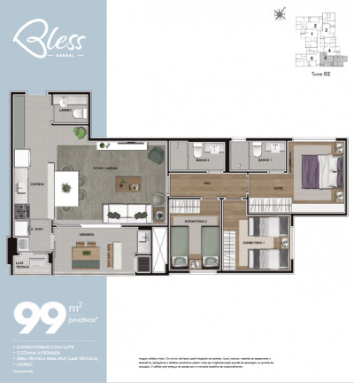 Imagem Apartamento com 2 Quartos à Venda, 83 m² em Cabral - Curitiba