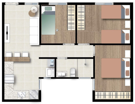 Imagem Apartamento com 3 Quartos à Venda, 49 m² em Vila Gumercindo - São Paulo
