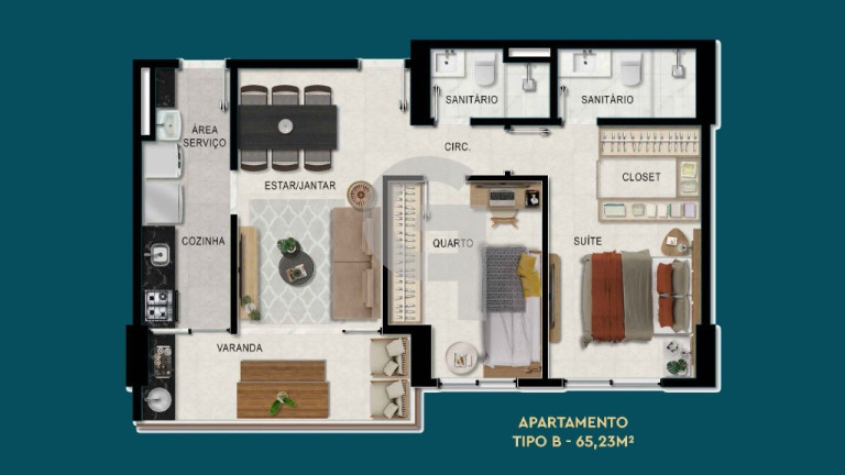 Imagem Apartamento com 2 Quartos à Venda, 65 m² em Caminho Das árvores - Salvador Imagem Apartamento com 2 Quartos à Venda, 65 m² em Caminho Das árvores - Salvador