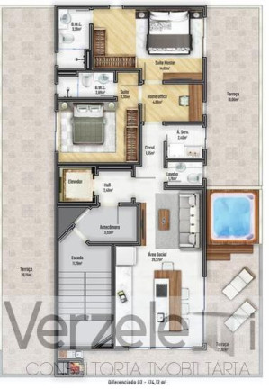 Imagem Apartamento com 4 Quartos à Venda, 181 m² em Praia Brava De Itajaí - Itajaí