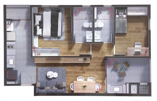Imagem Imóvel com 2 Quartos à Venda, 87 m² em água Verde - Curitiba Imagem Imóvel com 2 Quartos à Venda, 87 m² em água Verde - Curitiba