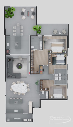 Imagem Apartamento com 3 Quartos à Venda, 85 m² em Saguaçu - Joinville