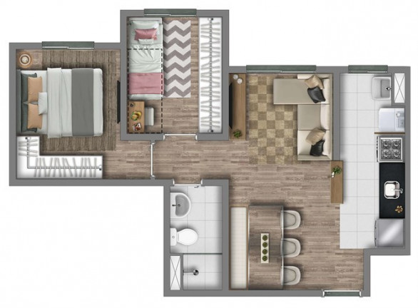 Imagem Apartamento com 2 Quartos à Venda, 41 m² em Cidade Líder - São Paulo